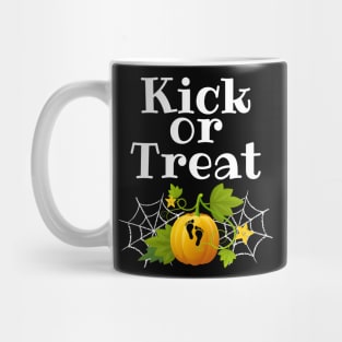 Kick or treat Halloween Pregnancy Mug